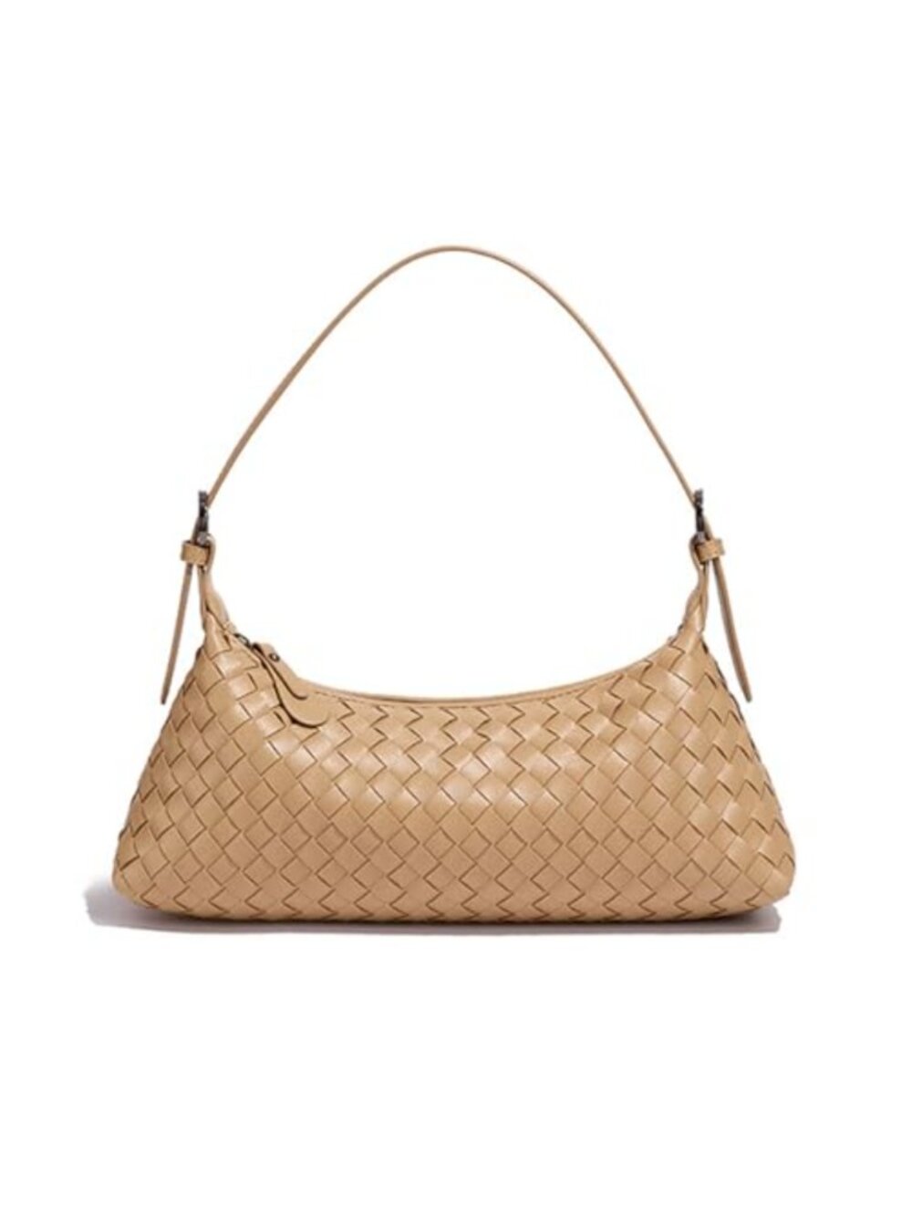 Woven Hobo Bag Vegan Leather Shoulder Purse Women's Top Handle Handbag
